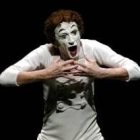 El mimo francés Marcel Marceau en una de sus últimas actuaciones