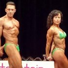 Juan Manuel García y Reyes Rodríguez, durante el Open Nacional de Culturismo. DL