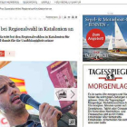 El diario alemán 'Der Taggespiegel' se hizo eco de la noticia de Guardiola a través de su web.