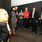 Los representantes institucionales visitan la exposición ‘Lo real maravilloso’ en el Musac.
