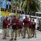 Los componentes del Septeto Santiaguero, que tocarán esta noche frente a la Catedral