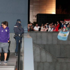 Los jugadores de River, a su llegada al hotel de Madrid.