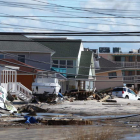 Imagen de una de las zonas de New Jersey devastadas por el ciclón tropical Sandy.