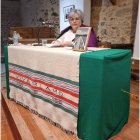 La escritora, en un momento de la presentación. DL