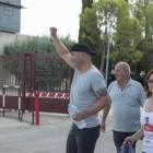 Andrés Bodalo, acompañado de sus familiares a la salida de la cárcel Jaen II para disfrutar de seis dias de permiso.