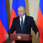 El presidente Putin durante su estancia en Crimea.