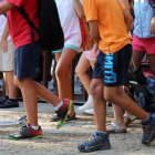 Niños, en una escuela.