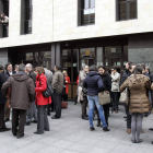 Los jueces de Valladolid, durante una de las protestas por las reformas del ministerio.