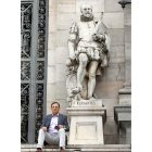 Santiago Trancón, en la Biblioteca Nacional.
