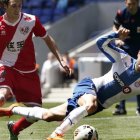 Sergio García (Espanyol) en un partido contra el Rayo Vallecano.