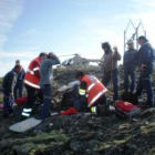 Un momento de la intervención de los servicios de emergencia