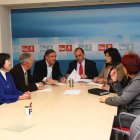 Constitución de la gestora del PSOE leonés, el pasado 7 de diciembre.