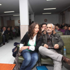 Castellano junto a Antonio Vega en la asamblea del viernes.