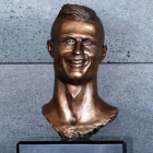 El busto de Cristiano Ronaldo.