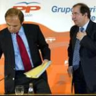 García Escudero y Herrera hablaron del plan vasco antes de constituir el grupo del PP en el Senado