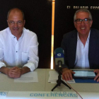 Miguel Pérez y Francisco Centeno, durante la presentación.