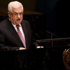 El presidente de la Autoridad Nacional Palestina, Mahmud Abás, ante la asamblea de la ONU.
