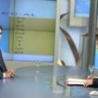 José María Aznar, minutos antes de comenzar su entrevista con Pedro Valentín en Telecinco