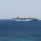 La naviera Maersk ha desviado de Algeciras a Tánger la escala del barco Madrid Maersk. CARRASCO RAGEL