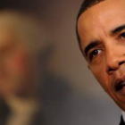 Obama interviene en un acto sobre la reforma financiera en la Casa Blanca.