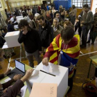 Votaciones en las urnas de la consulta del 9 de noviembre del 2014.
