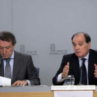 De Santiago Juárez y Villanueva, durante la rueda de prensa de ayer en Valladolid.