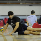 Antonio García durante un entrenamiento.