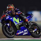 Viñales marca el ritmo con su Yamaha. THEKKAIL