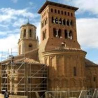 Esta semana colocaron los andamios en la iglesia de San Tirso