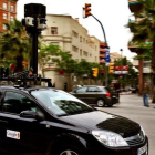 El vehículo de Google en Barcelona.