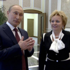 Vladimir Putin y su esposa Liudmila, fotografiados en el Kremlin en junio del 2013.