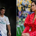 El futbolista Marco Asensio y la cantante Dua Lipa.