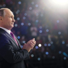 Putin, en un acto oficial este miércoles en Moscú.
