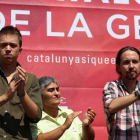 Pablo Iglesias e Íñigo Errejón, en el Carmel, el pasado 13 de septiembre.