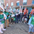 Detalle de la manifestación del martes en Ponferrada. CF