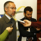 Ricardo González Mantero, instantes antes de la presentación del plan de formación.