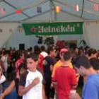 Aspecto que presentaba una de las carpas del Festival de la Cerveza este fin de semana en Carrizo
