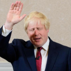 Boris Johnson durante su comparecencia en Londres.
