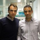 Alberto Acedo y Adrián Ferrero en su laboratorio.