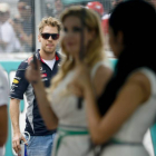 El piloto alemán Sebastian Vettel, durante el Gran Premio de Malasia.