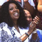 Gloria Gaynor en el colegio Luis Vives de Valencia.