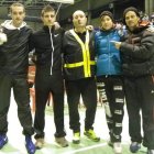 Alfredo Arrojo con su equipo de boxeo élite.