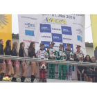 David Vidales en el podio tras completar una carrera brillante que lo llevaba a la segunda posición final en el trazado de Wackersdorf. DL