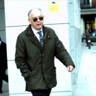 Eugenio Pino, exnúmero dos de la Policía, tras declarar en la Audiencia Nacional, en Madrid.