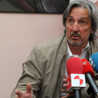 Pedro Muñoz compareciendo en una rueda de prensa en una imagen de archivo.