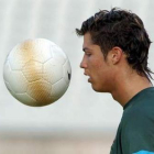 Cristiano Ronaldo regresó ayer a los entrenamientos.