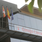 Balcón de la sede del Consejo del Bierzo en el Edificio Minero de Ponferrada.