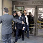 Ruiz-Mateos, a su salida de la Audiencia Nacional.