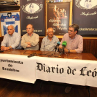 Serafín, Otero, Macías y Manuel Félix, en la presentación.