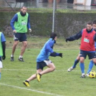 La plantilla deportivista se ejercitó ayer en las instalaciones de Compostilla.